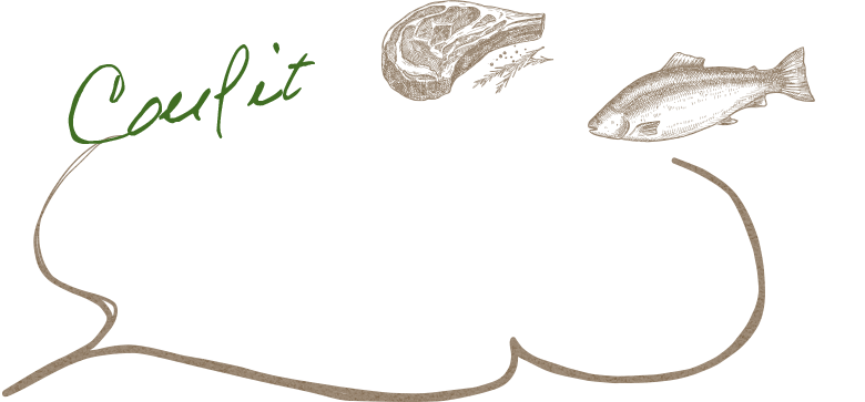 Confit 野菜、肉、魚も。自慢の「コンフィ」、食べてみてください。